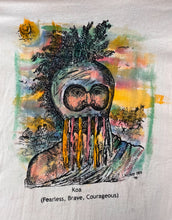 Ke Koa - a hand printed and hand colored shirt