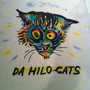 Hilo Cats (Romeo) - Hand printed & hand colored shirt