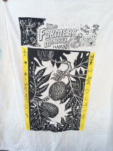 Hilo Farmer's Market (ʻUlu) - a hand printed and hand colored shirt