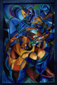 Blues Man oil painting